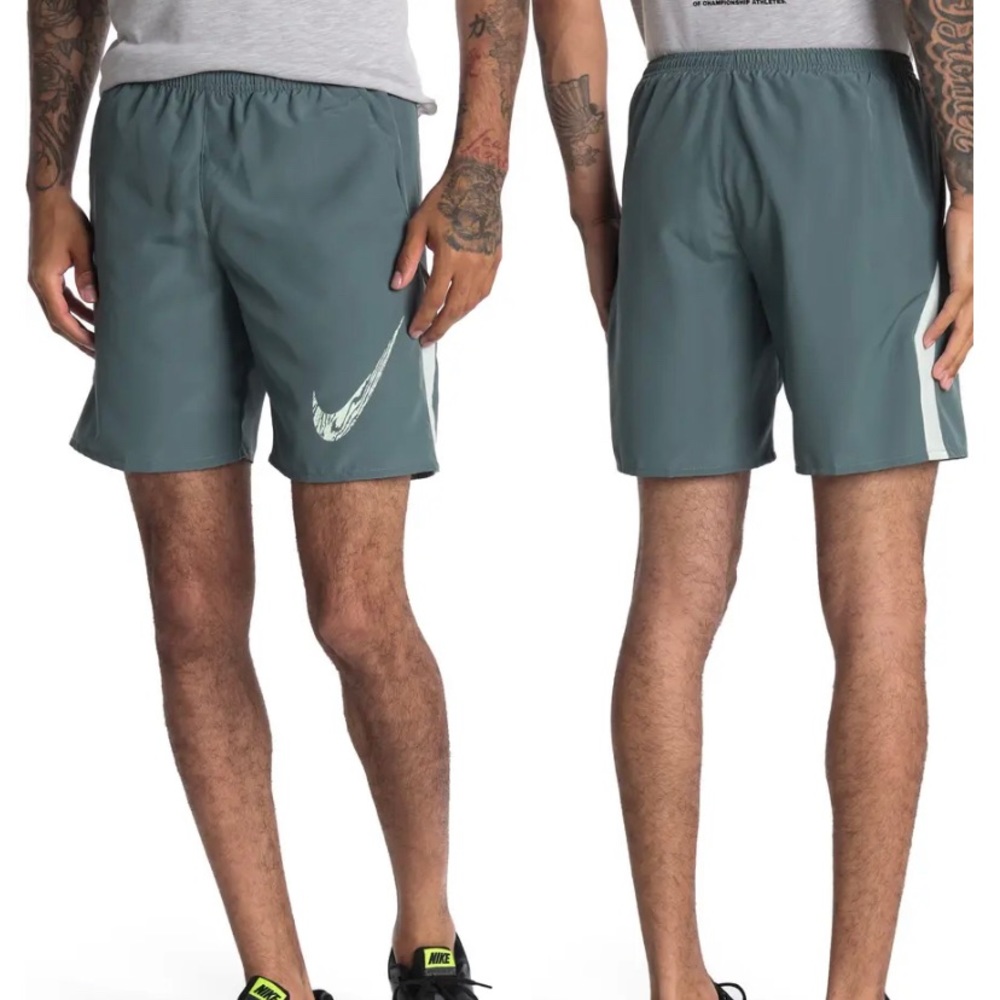 Nike Mens 7” Running Shorts Hasta Green XXL 2XL Brief Lining Pockets NWT